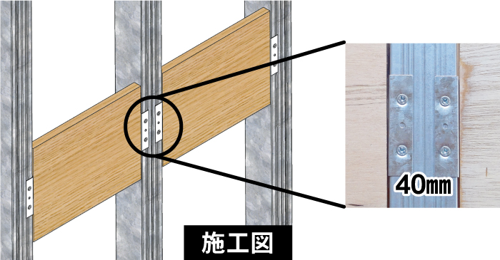 1000個】下地一発タスケ金具CB12／木下地・角スタッド兼用 毛深く